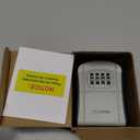 Puroma Key Lock Box, Portable Combination Lockbox Wall-Mounted Key Storage Box for House Keys, Resettable Code Safe Security Lock Box for Home, Office, Apartment Spare Key Storage (1 Pack, Gray)