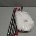 Hibaby 2 Spin Mop Head Replacement, 1 Base, 1 Mop Handle (30-58in) Combo Mops Set Compatible with OCedar EasyWring RinseClean Microfiber Mops (White (1-Tank System)