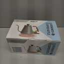 Harriet Gooseneck Kettle with Thermometer for Pour Over Coffee and Tea, 37 fl oz, Stainless Steel, Durable 3-Layer Base, Ideal Spout for Precision Pouring, Compatible with all Stove Tops, Orange