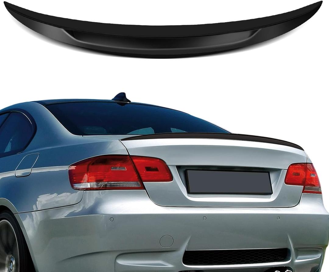 Rear Spoiler Wing For 2011-2013 for BMW 325i, 2007-2013 for BMW 328i 335i, 2007-2008 for BMW 328xi, 2011-2013 for BMW 335is, 2008-2013 for BMW M3 Trunk Lip Spoiler Wing Rear Wing Matte Black