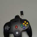 KIWITATA N64 Wireless USB Controller for Switch System Games, 2.4ghz Rechargeable Wireless N64 Remote Joystick Controller for Switch/Switch Lite/Switch OLED, MAC, PC Windows 7,8,10,11 Black