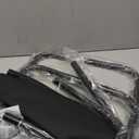 AMAGABELI GARDEN & HOME Fireplace Log Holder with Canvas Firewood Rack Indoor Tote Carrier Metal Wood Rack Black Firewood Holders Storage Heavy Duty Logs Stacker Basket with Handles Kindling