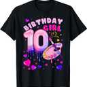10th Birthday Girl 10 Years Painting Number 10 T-Shirt, S