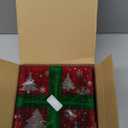 Set of 3 Lighted Gift Boxes Christmas Decorations, 60 LED Lighted Snowflake Christmas Tree Present Boxes Plug in Light Up Present Boxes Ornament for Outdoor Indoor Christmas Tree,Yard,Home Decor