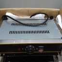 Commercial Panini Press Grill 2200W Countertop Electric Sandwich Maker with Adjustable Temp Control, Grooved Plates Grill, for Burgers Steaks Panini