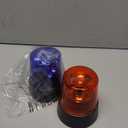 1 Set Red & Blue Rotating Strobe Light, Battery Operated 360 Degree Rotating Light, Disco Bar Party Decorative Light