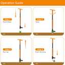 Weed Puller Tool, Fully Stand Up Weeding Tool With 3 Claws - Zero Bending and Back Saver, Effortless and Efficient Weed Remover, Durable and Lightweight Weeder, Ideal for Effortless Weed Removal