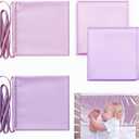 2 Pcs Satin Bassinet Sheet Baby Hair Protect Soft Silk Feeling Sheet Baby Bassinet for Rectangle Cradle Pad Mattress Newborn Infant (Pink+Purple)