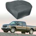 Automotive Replacement Seat Cover Driver Side Bottom Cloth Seat Cover for 2003-2007 GMC Sierra 1500 2500 3500 1500HD 2500HD SLE SLT Charcoal Gray