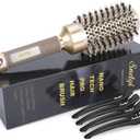 Round Brush for Blow Drying, Nano Thermal Ceramic & Ionic Tech Hair Brush with Boar Bristles, Professional Round Barrel Brush for Styling, Curling & Straightening by Sndyi (2.9 Inch, Barrel 1.7 Inch)