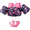 Vvinca Toddler Swim Vest for Kids 13-30lbs Boys Girls Puddle Jumper Toddlers Pool Floaties Jacket with Adjustable Crotch Strap Sleeves Shoulder for 1 2 3 Years Old Baby Infant Learn to Swimming