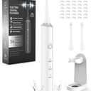 Voraiya Electric Flosser for Teeth & Adults, Reusable Electric Dental Flosser with 3 Speeds, 50 Replacement Heads, Dentist Recommended 3-in-1 Portable Magic Flosser for Teeth