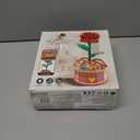 MIEBELY 3D Wooden Puzzles for Adults, Light Up 3D Puzzle Flower Rose Building Puzzle with Music Box, 216 pcs Craft Birthday Gift for Adult and Teen