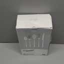 KINGSTONE Silverware Set, 40-Piece 18/10 Stainless Steel Brushed Handle Flatware Cutlery Set, for Kitchen, Home, Party, Wedding Gift, Rust Resistant and Dishwasher Safe