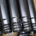 Black Long Curtain Rod Tension Shower Curtain Rods 30 to 120 inch Adjustable Spring Heavy Duty Rods for Bathroom Windows Outdoor No Drill No Slip Spliced and Telescopic Design