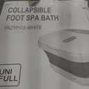 Collapsible Foot Spa Bath with Heat and Massage Rollers, Bubble, Foot Pedicure Kit, Temperature Control, Red Light, Pedicure Foot Spa, Foot Bath