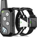 Shock Collar for Dogs, Dog Training Collar with Remote Control for 2 Dogs, 3 Training Modes with Beep, Vibration and Satic, Waterproof, Rechargeable for Large Medium Small