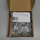 Pinkunn 120 Pcs Christmas Lights Gutter Clips Stainless Steel Christmas Light Q Hangers Hooks for Mesh Leaf Gutter Guard Weatherproof Xmas Clip for Outdoor Lights Heavy Duty Metal Hooks for Holiday