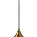 7.8 Inches Blue Glass Globe Pendant Lights Fixtures E26 Modern Farmhouse Glass Ball Pendant Lighting with Gold Brass Finish (Blue)