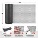 Toolterritary Plastic Wire Mesh,16IN x 50FT Chicken Wire Fencing for Floral Arrangements, Chicken Wire Mesh for Crafts with 100 Pcs Zip Ties, Garden Netting for Dogs, Deer, Poultry