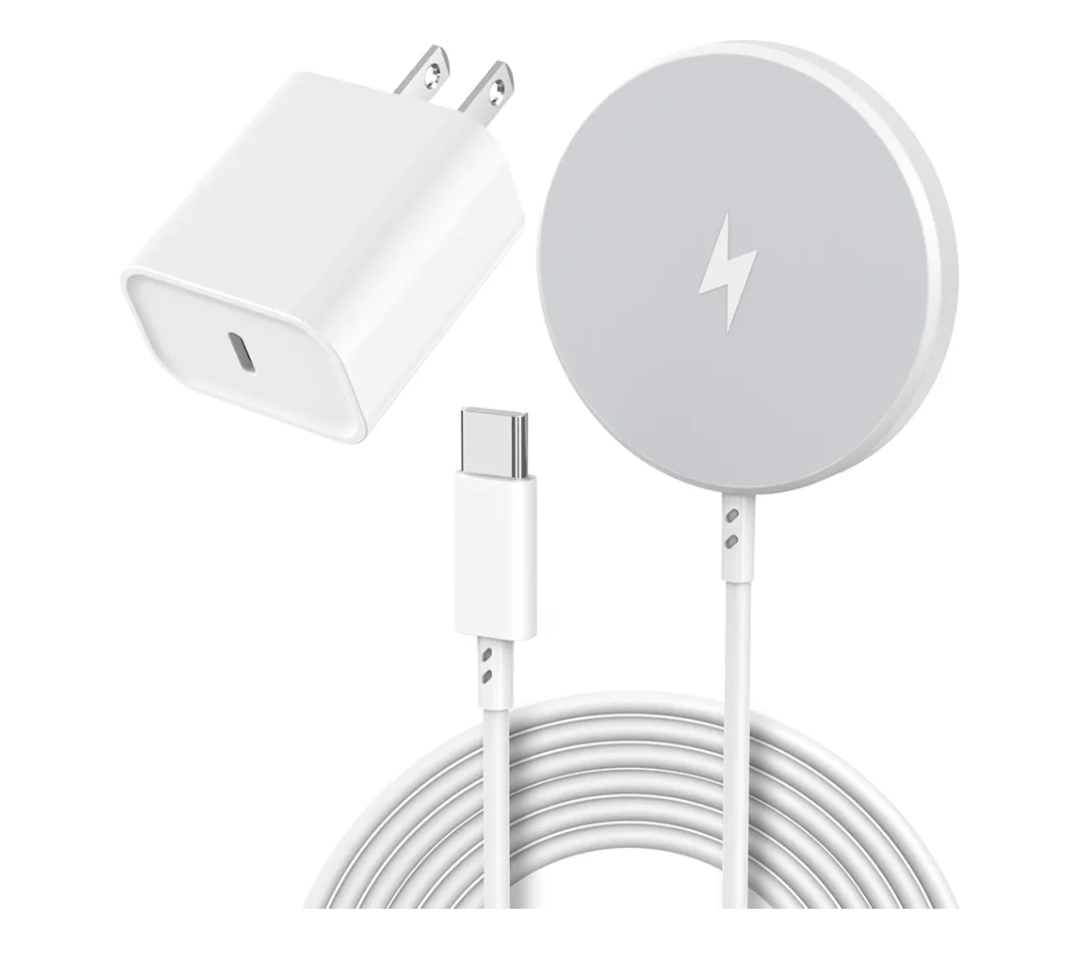 Apple MFi Certified]Magnetic Wireless Charger Apple Mag Safe Charger,15W 6FT Fast Wireless Charging Pad for Apple iPhone 16 Pro Max/16 Pro/16 Plus/15 Pro Max/14/13/12/AirPods3/2/Pro/Pro2, Charging Pad