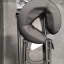 Massage Headrest for Bed, Universal Home Mattress Top Massage Kit, Adjustable Height, Head Holder Face Cradle Face Down Pillow, Home SPA Salon Face Cushion Support Bracket (Black)