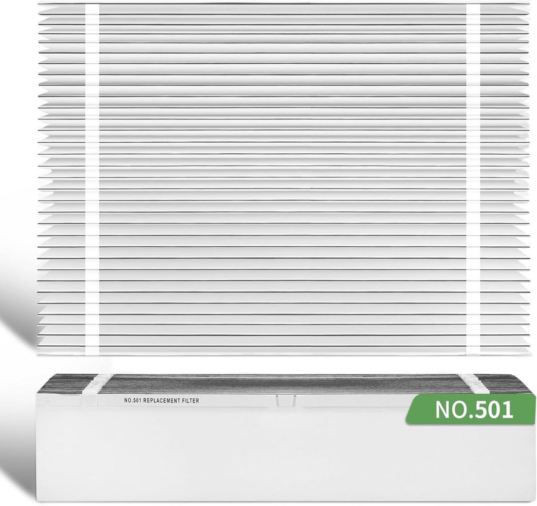 501 Replacement Filter Compatible with AprilAire 5000 Whole-House Air Purifier, 5000 Replacement Filter 16x25x6 MERV-15 Equivalent Filter,2-Pack