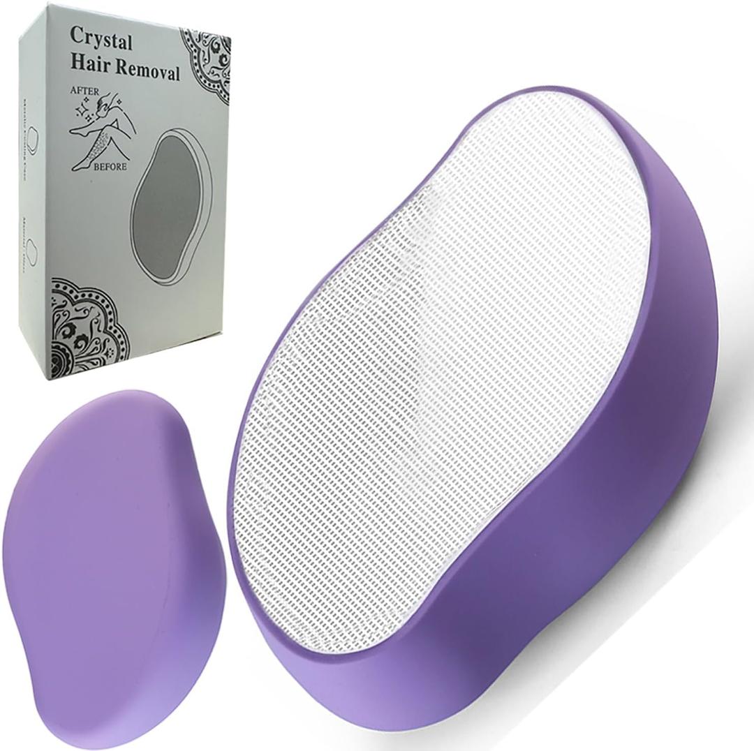 Bleame Hair Eraser, Bleame Crystal Hair Eraser, Reusable Crystal Hair Remover for Men & Women, Magic Painless Exfoliation Hair Removal Tool, Nano Glass Hair Removal Device for Arms Legs Back (Violet) Bleame Hair Eraser, Bleame Crystal Hair Eraser, Reusable Crystal Hair Remover for Men & Women, Magic Painless Exfoliation Hair Removal Tool, Nano Glass Hair Removal Device for Arms Legs Back (Violet)