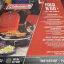 Coleman Fold ‘N Go 6,000 BTU Portable Propane Grill, Lightweight Gas Grill with Push-Button Starter & Adjustable Horseshoe Burner, Great for Camping, Tailgating, Grilling, BBQ