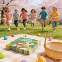 2 x ibohr Easter Paper Napkins, 50 Count Happy Easter Bunny & Egg Disposable Decorative Lunch Napkins for Easter Party Supplies, Spring Table Decorations