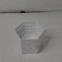 6 Pcs Buffet Risers, Dessert Stands, Acrylic Boxes for Display, Hexagonal Jewelry Showcase, Riser Display Cases Acrylic Display Base (White)