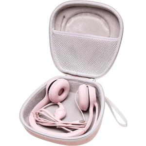 Headset Headphone Case Compatible with Logitech H390, H430, H570e, Zone 300, Zone 301 or JLab Go Work, JIAMQISHI, EAGLEND Headset, Pink(Case Only)