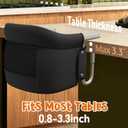 Hook On High Chair, Portable Table Chair for Babies, Foldable Baby Feeding Chair with 3-Point Safety Harness, Weaning & Self-Feeding Essential