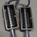 5-1/8'' Heavy Duty Trailer Gate Latch, Universal Spring Latch Assembly, Weld-On Spring Loaded Latch, Trailer Latch Spring Latch Lock with Plain Tube for Tracks, Ramp Doors, Pack of 2