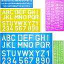 Mr. Pen Letters and Numbers Alphabet Templates, Letter Stencils, Pack of 5