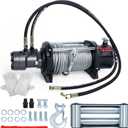 tekstap 15000LBS Hydraulic Winch,Steel Cable 0.4IN x 78FT,Gear Ratio:36/1,Hydraulic Motor:BMR80,Suitable for Vehicles with Hydraulic Stations, Off - Road Truck,Rescue Vehicles,Trailer,Fire Engines