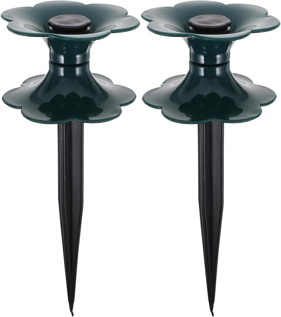 Totority Garden Hose Guide Spike with Watering Pipe Wheel 9.84X3.54X3.54In Heavy Duty Hose Holder for Lawn Garden Irrigation Direction Control Outdoor Use