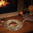 Fake Snake Halloween Decorations, Polyester Long Snakes That Can Glow Garden Props Bird-Scaring Theater Props Children Party Gifts