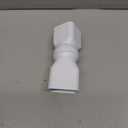 Directional Downspout Connector, 2.6 x 2.6", 360-Degree Rotation, Adjustable Angle (White)