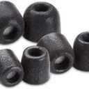 Comply 400 Core Series | Memory Foam Replacement IEM Ear Tips for Campfire Audio, Sennheiser, & More | Superior Noise Isolation, Ultimate Comfort, Secure Fit | TechDefender, Black (S/M/L) (3 Pairs)
