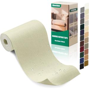 Canvas Repair Tape 470 Inch Waterproof Self-Adhesive Fabric Repair Patch for Repairing Boat Covers,Tents,Patio Umbrellas,Car Seats,Luggage,Sofas.(Off-White)