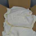 HolidayIdeas 2 Pack Square Fitted Table Covers - 34 x 34 Inch -Card Table Clothes Washable Tablecloth Protectors for Parties, Holiday Dinner, Trade Show, Vendor Stand, Butter Cream