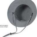 BOTVELA Men Cotton Bucket Hats Foldable Outdoor Sun Hat Unisex Flat Top Caps (Gray)