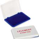 3 x Ink Pads for Stamps | Blue Ink Stamp Pad | Rubber Stamps Ink Pad - Premium Quality Felt Pad for Stamps | Stamp Pads | Large Size