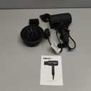 SHRATE Lightweight Ionic Hair Dryer with Diffuser - Powerful 1800W Blow Dryer for Fast Drying - Professional Low Noise Mini Hair Dryer for Travel, Gifts, Hair Styling (Black)