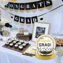 2 x White Graduation Decorations 2026 Deals,9 Inch White Plates and Napkins Set of 20, Class of 2026 Plates and Napkins for Congrats Grad Party Decorations