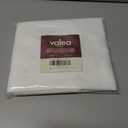 Valea Home Boho Kitchen Valance for Windows, Semi-Sheer Valance for Small Window Kitchen Valance Curtain, Rod Pocket Cafe Valance for Bathroom Laundry Basement 52 * 18 Inch1 PanelWhite