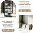 5-tier Floor Tile Display Stand, Retail Display Rack for Tile, Height-59in