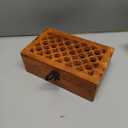 NIRMAN Mango Wood Decorative Wooden Box with Hinged Lid Wooden Storage Box, Decorative Bo xes With Lids (8" x 5" x 3")