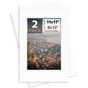 Mat Board Center, Pack of 2, 11x17 for 8x12 White Color Mats